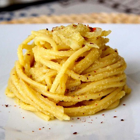 Lampedusa ricette - Spaghetti con Uovo di Ricciola